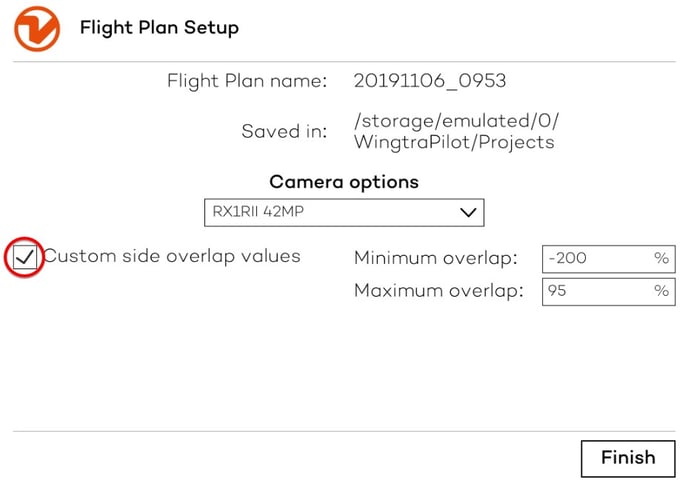 Flight plan setup