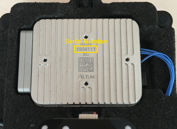 RedEdge Altum Serial Number-1