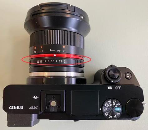 a6100 oblique aperture