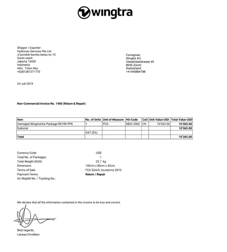 non-commercial-invoice