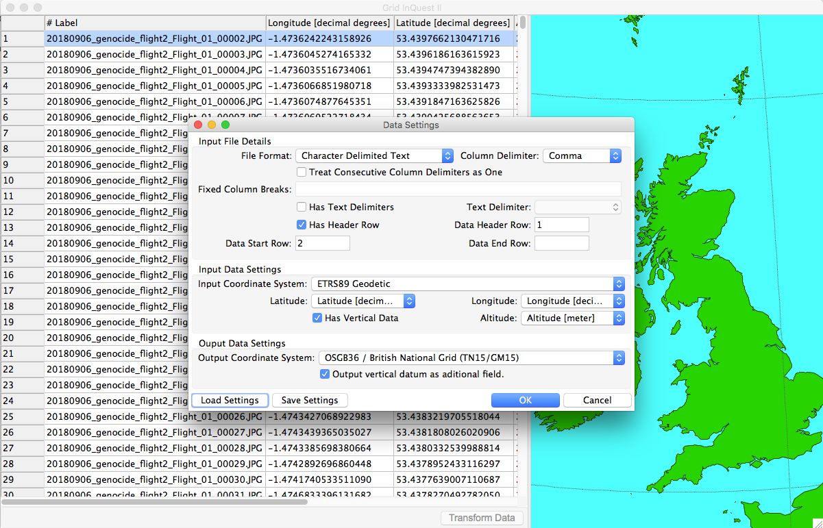 Grid InQuest II_settingsforcsv